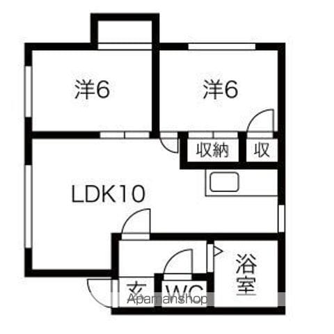 ハイツアキラの間取り写真