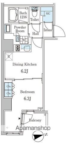 ザ・ライオンズフォーシア外神田の間取り