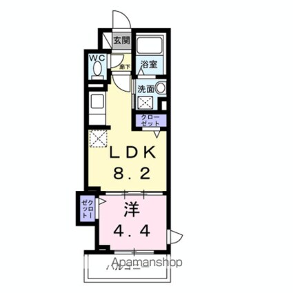 エイチ・エス駒込[1LDK/31.03m2]の間取図