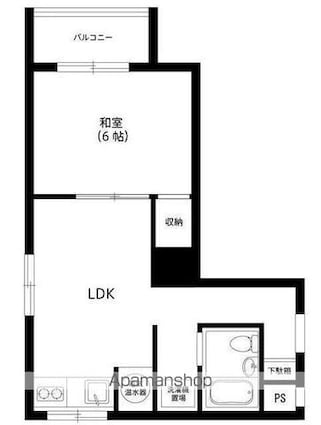 東京都杉並区高円寺南４丁目[1LDK/32.13m2]の間取図