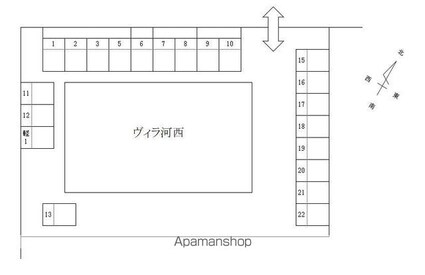 和歌山県和歌山市狐島[1K/31.35m2]の配置図