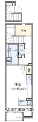 レオネクストハイム　トミ[1R/33.7m2]の間取図