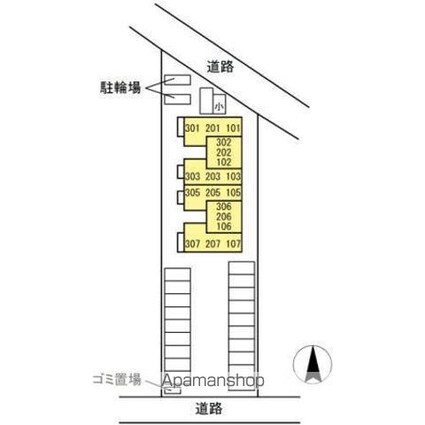 Ｄーｒｏｏｍトラベシア[1R/32.55m2]の配置図