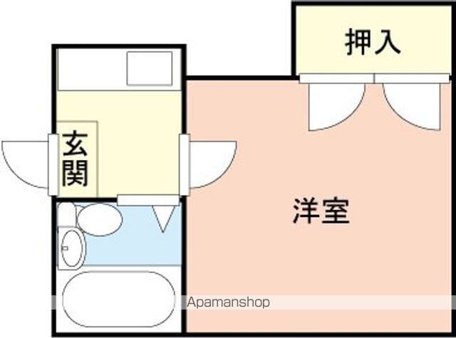 レオパレス西浜第２[1K/16.3m2]の間取図