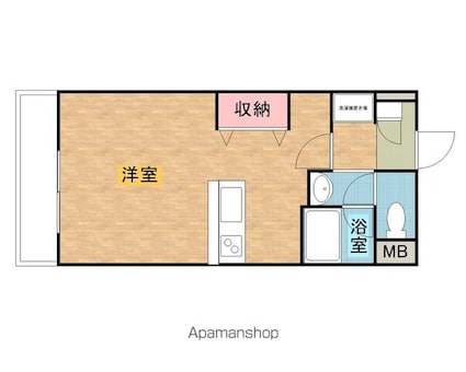 メリッセ[1R/29.48m2]の間取図