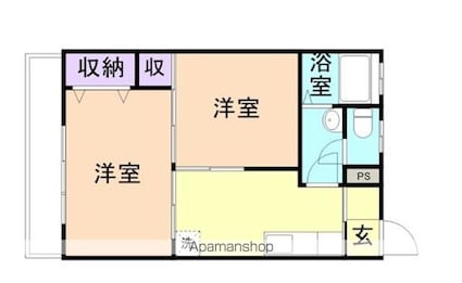 光進ハイツ[2K/42.52m2]の間取図