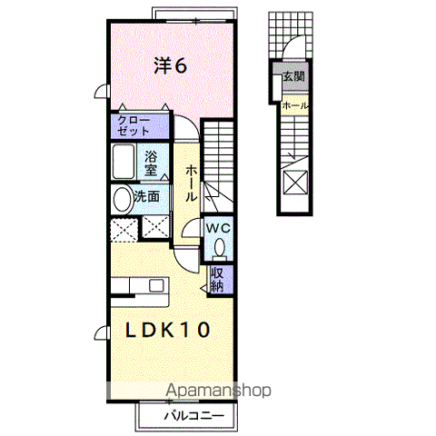 光APARTMENT1の間取り写真