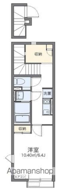 レオネクスト青梅橋[1K/27.64m2]の間取図