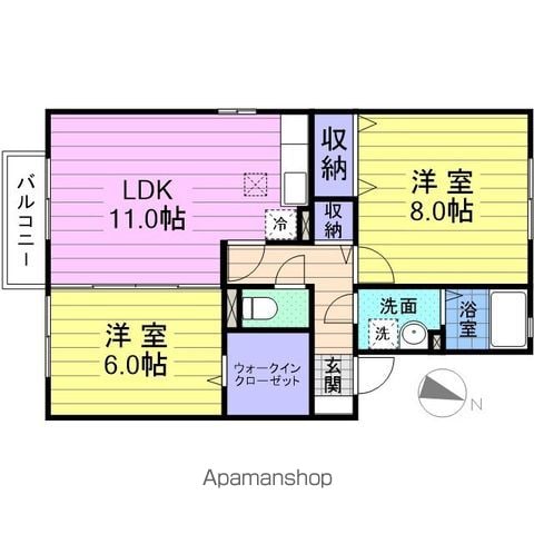 アンビックス利府六番館の間取り写真