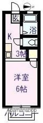 広島県福山市王子町２丁目[1K/19.87m2]の間取図