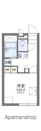 レオパレス杉壱番館[1K/19.96m2]の間取図
