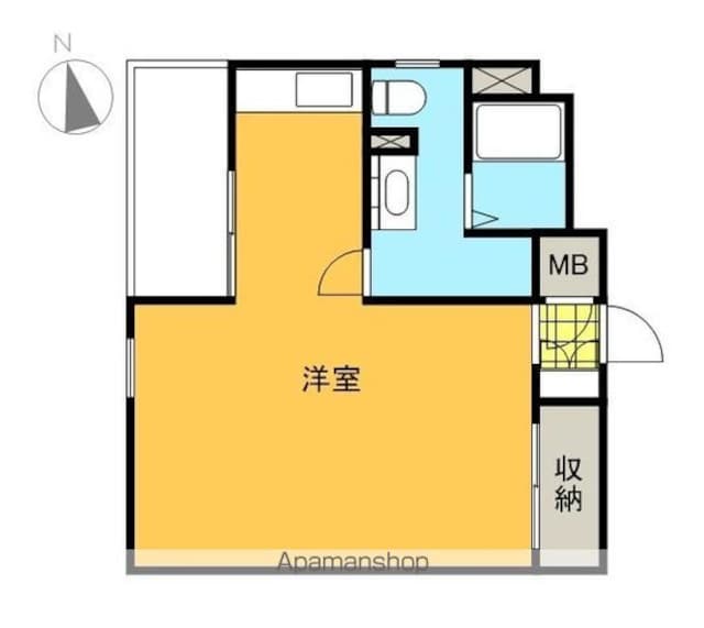 ミオ　パエーゼ[1R/34.13m2]の間取図