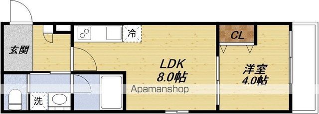 クレセント江坂の間取り写真
