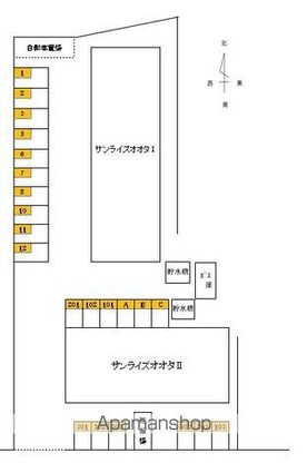 和歌山県和歌山市杭ノ瀬[3DK/56.42m2]の配置図