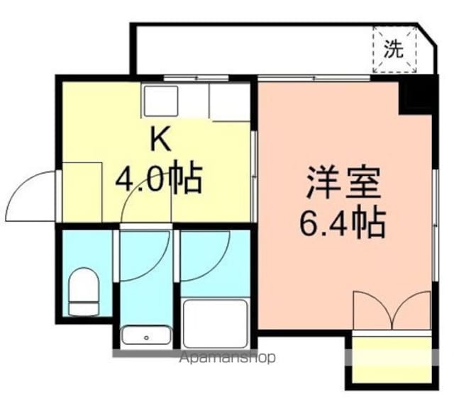 和歌山県和歌山市広瀬通丁１丁目[1DK/24.19m2]の間取図