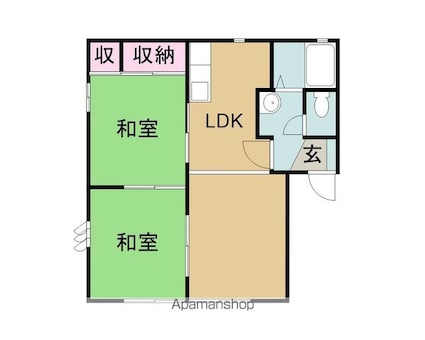 コスモス[2LDK/51.5m2]の間取図