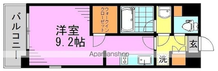 パークアクシス東高円寺[1R/27.11m2]の間取図