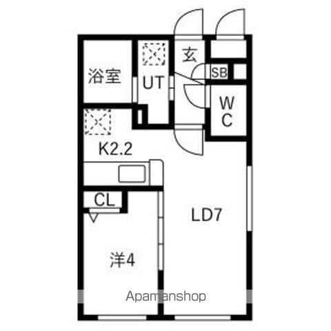 ラグナベルデ苗穂駅前の間取り写真
