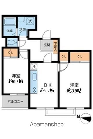 鉄飛坂マンションの間取り写真