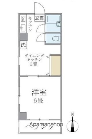 ハウスチェリー千歳台 110 ｜ 東京都世田谷区千歳台５丁目6-7（賃貸マンション1DK・1階・33.12㎡） その2