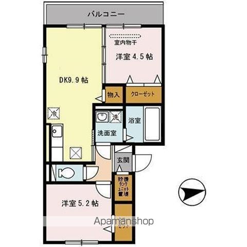 アビーロード巽東の間取り写真
