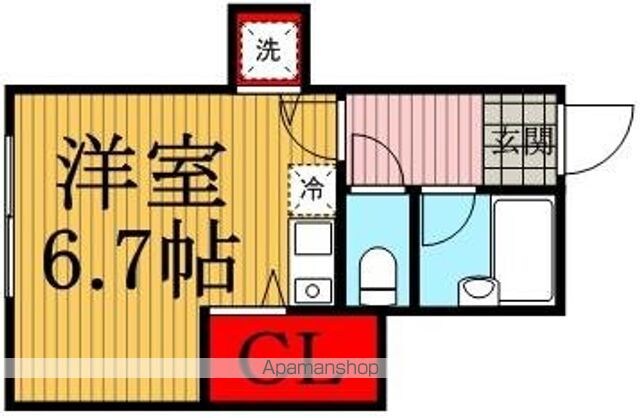 プリマヴェーラ世田谷[1R/20m2]の間取図