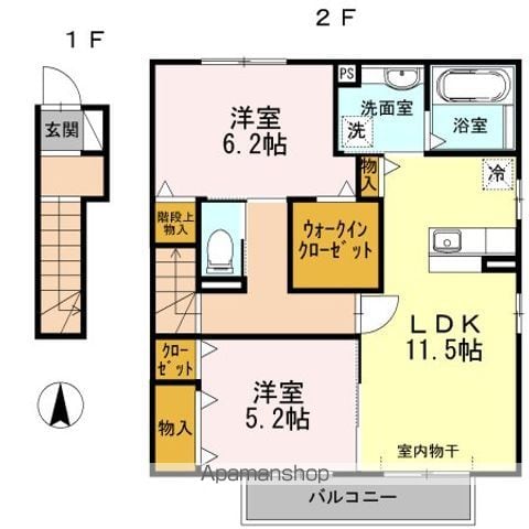 DーROOM羽根西の間取り写真