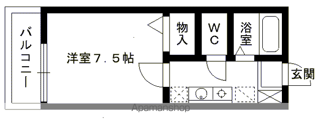 【タウンハウス松香台の間取り】