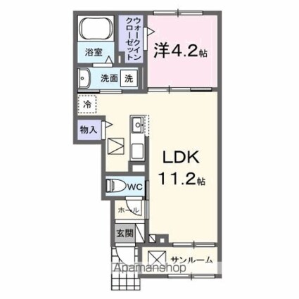 ル・グラン太田　Ⅱ[1LDK/40.1m2]の間取図