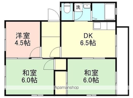 和歌山県和歌山市有本[3DK/50.7m2]の間取図