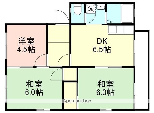 和歌山県和歌山市有本[3DK/50.7m2]の間取図