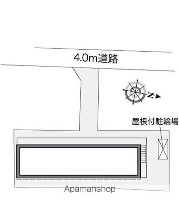 レオパレス轟[1K/19.87m2]の配置図
