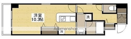 大手町グレースヒル[1R/29.92m2]の間取図