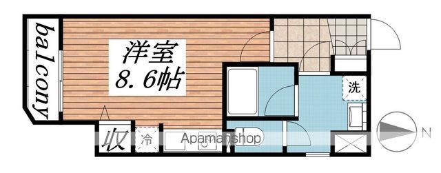 新宿区百人町のマンションの間取り