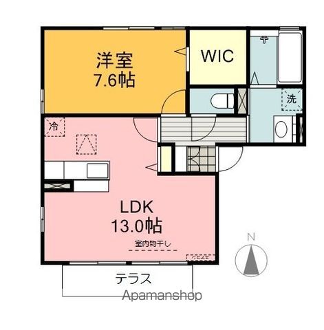 シャルマン　アカネ 103 ｜ 岐阜県岐阜市茜部中島２丁目61-9（賃貸アパート1LDK・1階・50.31㎡） その2