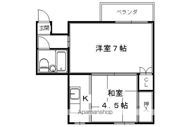 廣伸マンションの間取り写真