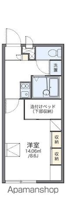 レオパレス萩野Ｋ．Ｓ．Ｔ．Ｍ[1K/23.18m2]の間取図