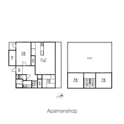 メゾネット石原[4LDK/105.57m2]の間取図