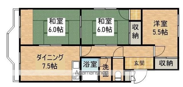 21ハイツ新保の間取り写真