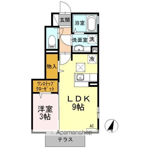 【日野市大字上田のアパートの間取り】