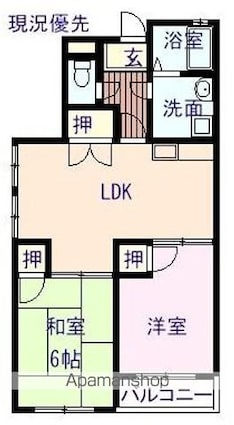 メゾン山本[2LDK/61.16m2]の間取図