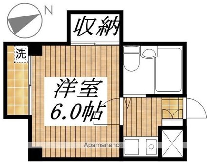 クレスト恋ヶ窪[1K/18m2]の間取図