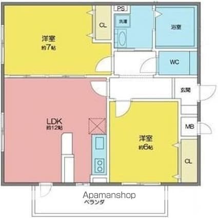 エクセレント星ヶ丘[2LDK/60.3m2]の間取図
