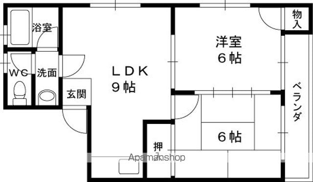 サンワライフマンションの間取り写真