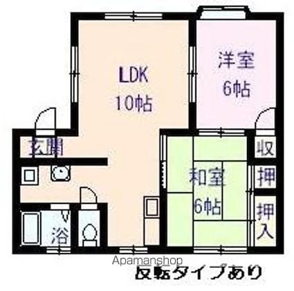 ヴィラ丹波屋Ａ[2LDK/52.99m2]の間取図