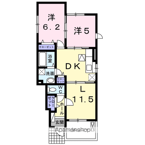 エクセランコートＢの間取り