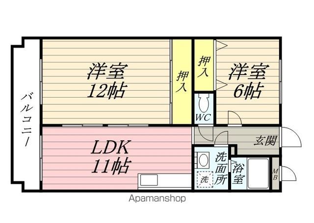 エントピア那珂川２の間取り