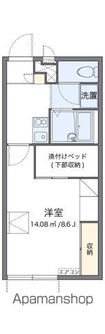 レオパレスポム[1K/23.18m2]の間取図