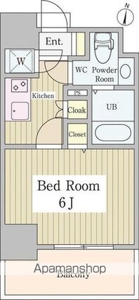 エスパローマ目白[1K/21.24m2]の間取図