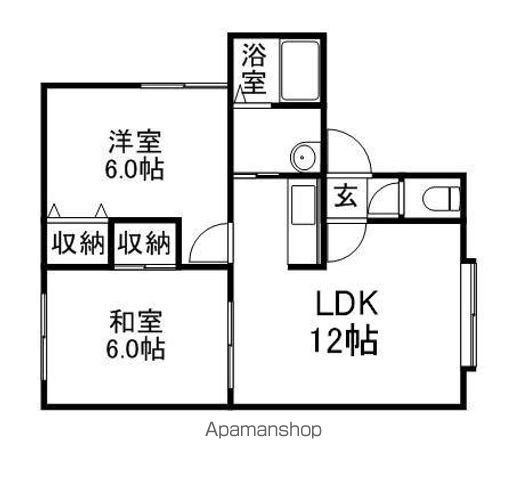 フラッツ平岸の間取り写真